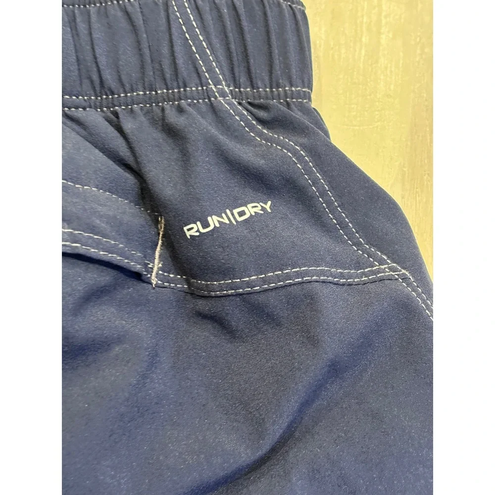 Saucony‎ Mens RunDry Running Shorts Navy Blue Large SA80613-MIDMIO Athletic